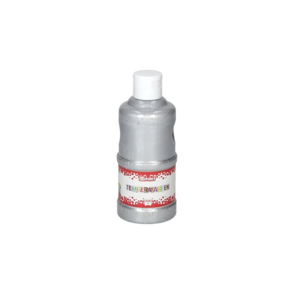 TTS Tempera boja u srebrnoj boji, 250ml u PVC tubi