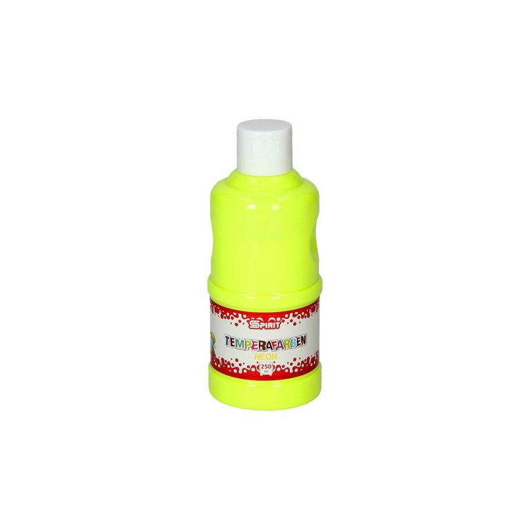 TTS Tempera Neon žuta boja u PVC tubi od 250ml