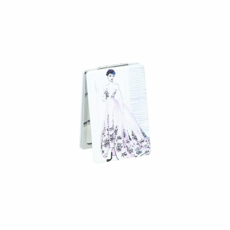 Retro ogledalce LADY 1/1 sa preklopom i print slikom, pravougaonog oblika