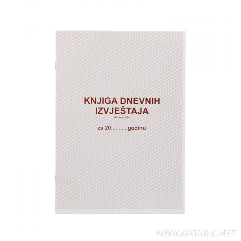 Knjiga dnevnih izvještaja A4 formata sa 12 džepova i šivenim uvezom