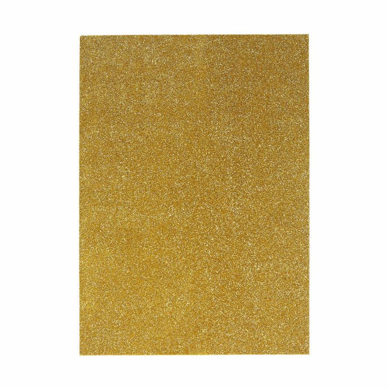 Samoljepljiva EVA spužva sa sjajnim gliterom u A4 formatu