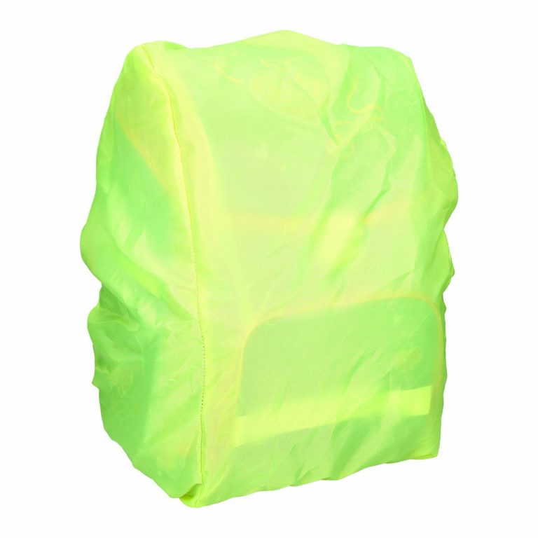 Žuta TTS kabanica za torbu u neon zelenoj boji