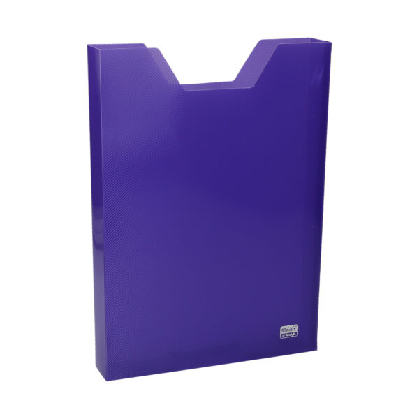 Plava TTS kutija za školske dokumente TRLJ sa natpisom i dimenzijama 230x320x40mm