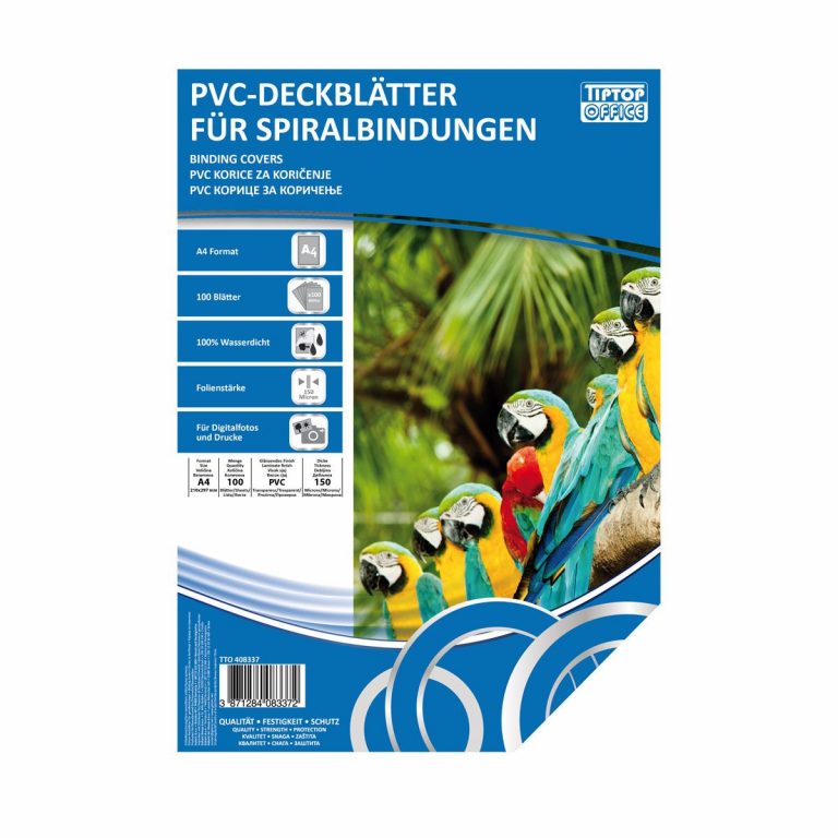 TTO korice od PVC folije u crvenoj boji, A4 formata