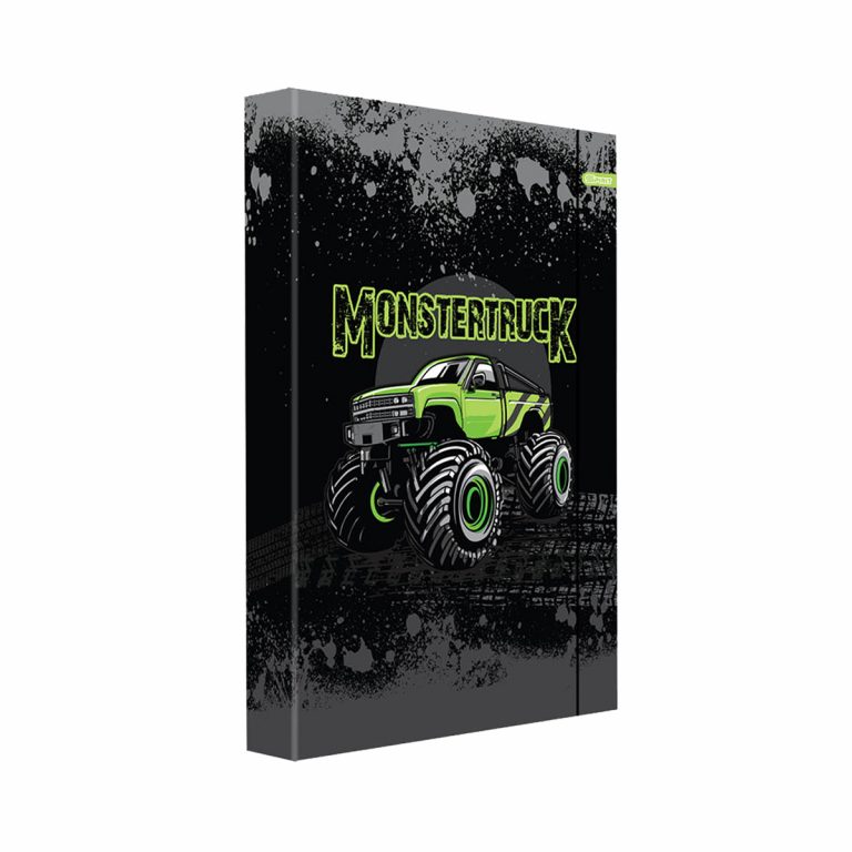 TTS kartonska mapa A4 sa motivom Monster Trucka i elastičnom gumom