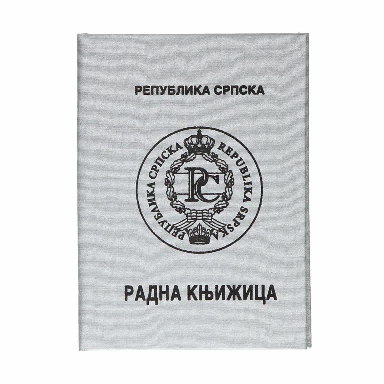 VI Radna knjižica RS sa zahtjevom i poslovnim obrascem