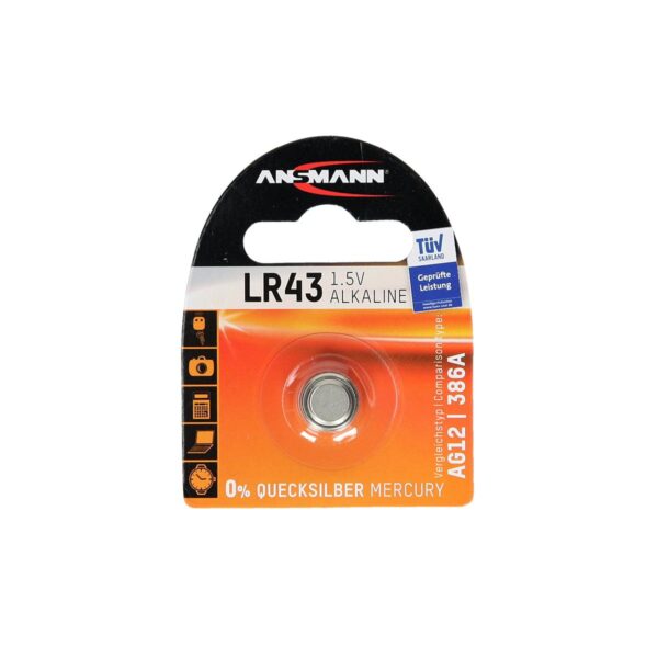 AN alkalna baterija LR43 1.5V u pakovanju