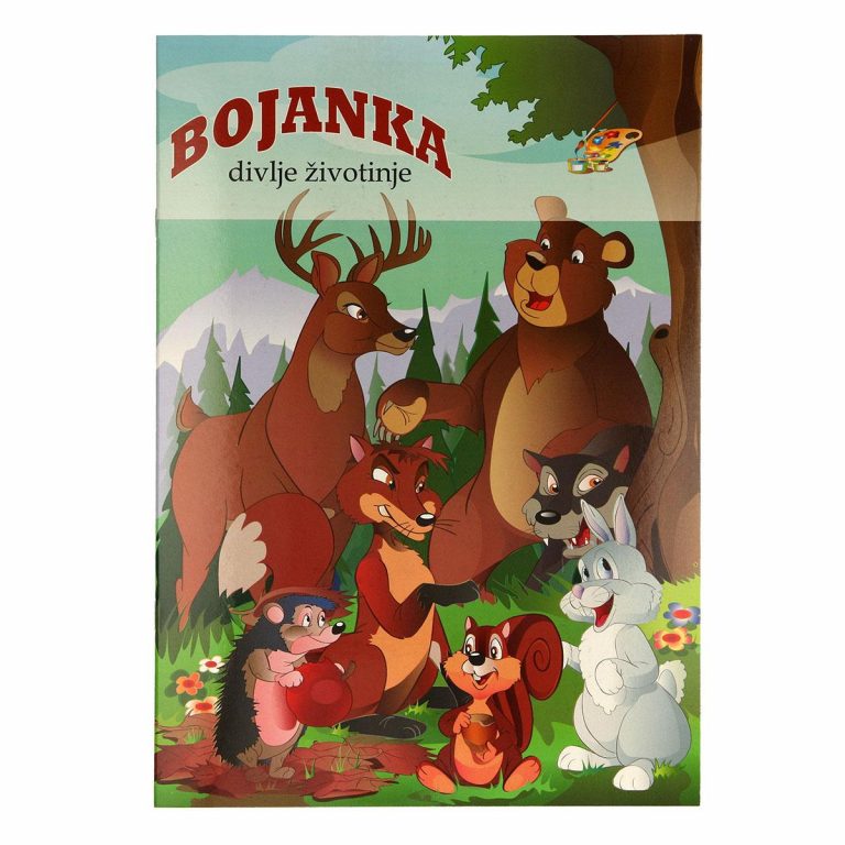 TTS bojanka divlje životinje sa slikama lavova, slonova i drugih životinja za djecu