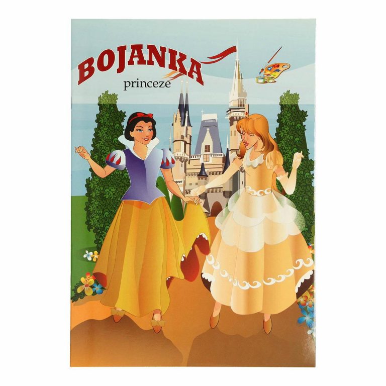 TTS Bojanka princeze sa motivima kraljevstva i 16 slika za bojanje