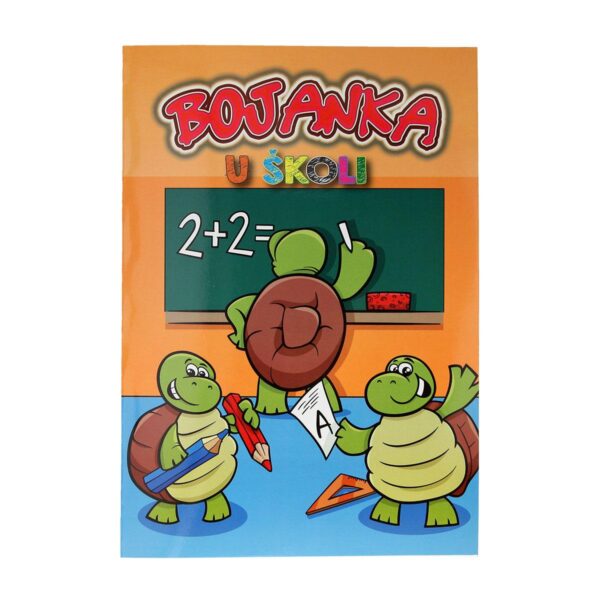 TTS Bojanka u školi sa školskim motivima i 16+2 slike za bojanje