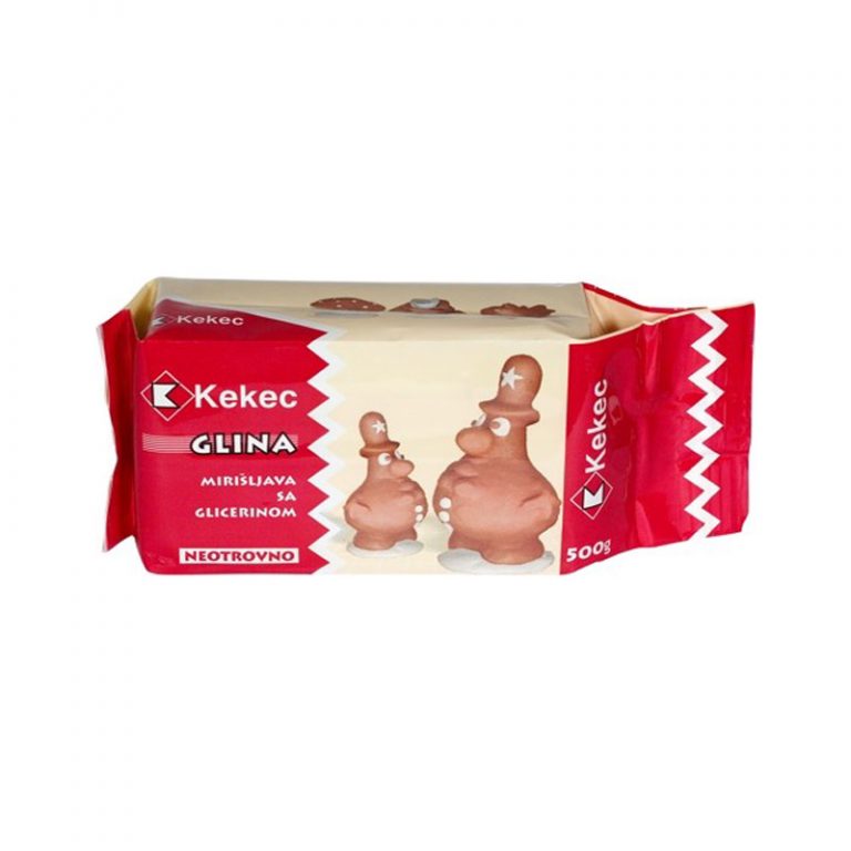 KE Glina Mirisna 500g u bijeloj i terracotta boji, dermatološki testirana