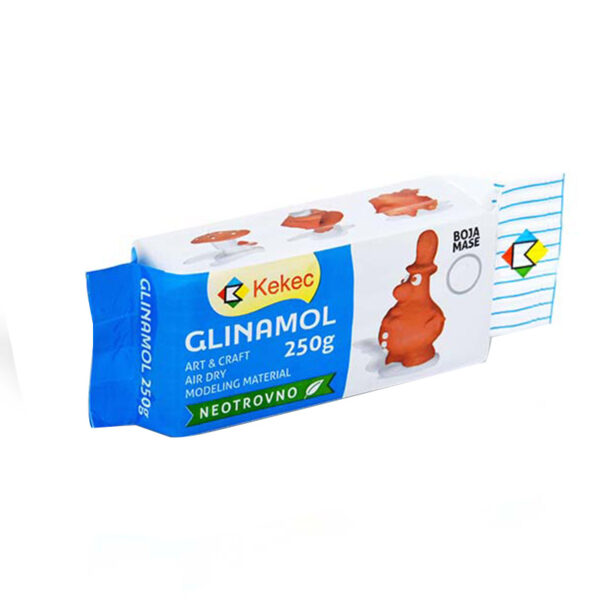 KE GLINAMOL 250g bijeli - pakovanje mineralne gline za kreativne programe
