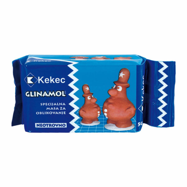 KE GLINAMOL 500g pakovanje u beloj i terracotta boji za kreativno oblikovanje cigli