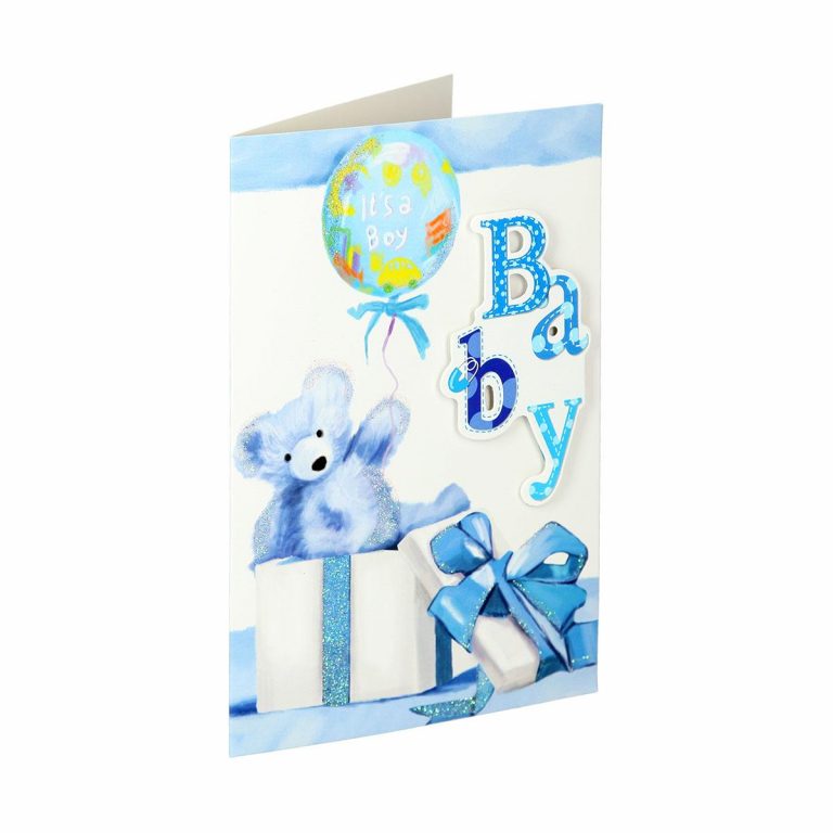3D čestitka za dječake sa motivom Baby Boy