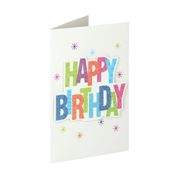 3D rođendanska čestitka sa motivom za djecu i tekstom Happy Birthday