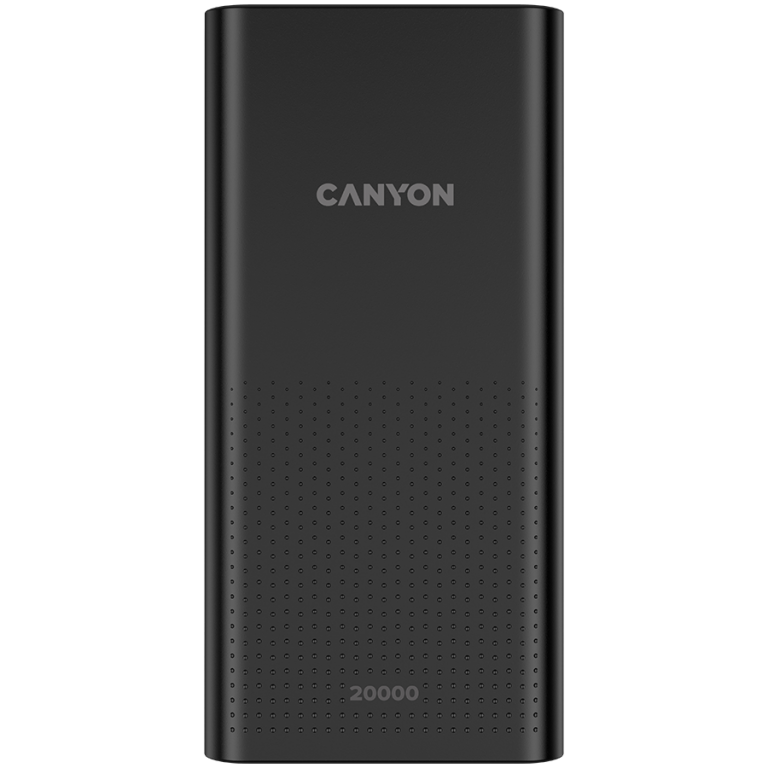 CANYON PB-2001 Crni Power Bank 20000mAh sa USB ulazom i izlazom