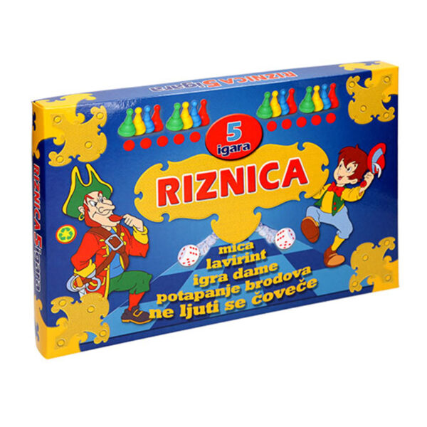 Društvena igra TTS Riznica sa 5 ugrađenih igara za porodičnu zabavu