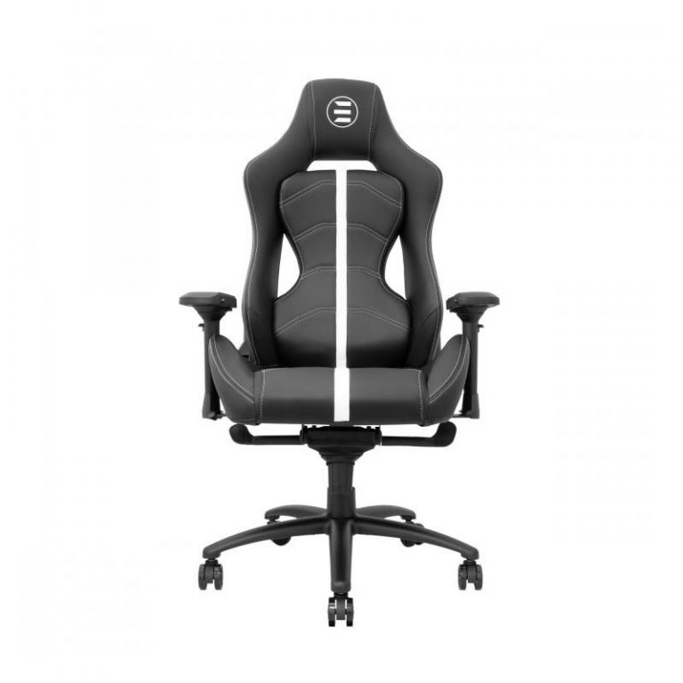 ESHARK ESL-GC3 TOKUGAWA crna gaming stolica sa naslonima za ruke i metalnom bazom