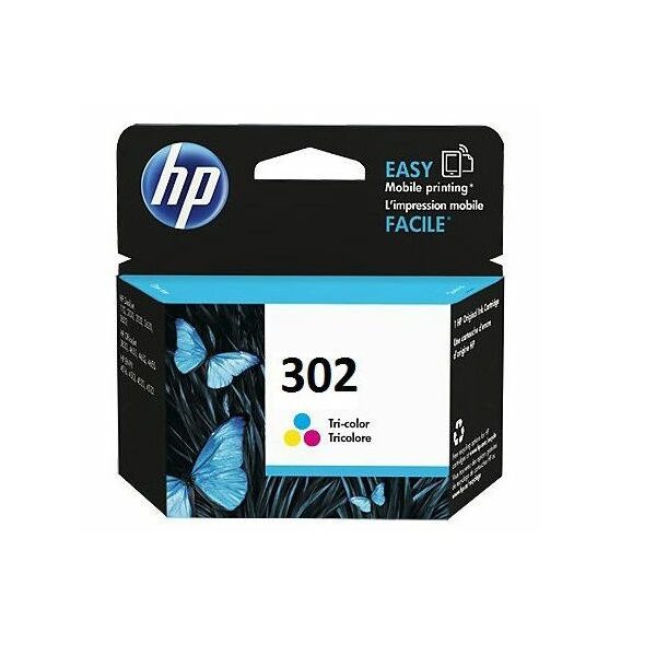 Originalna HP F6U65AE No302 Color tinta za štampače u pakovanju