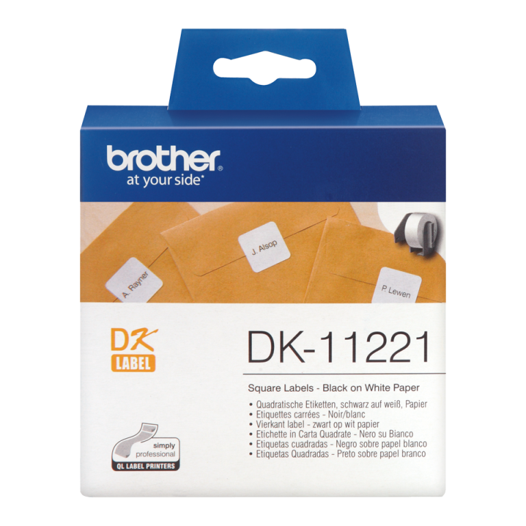 Brother QL trake za štampače P-Touch QL serije, dimenzije 23x23 mm, pakovanje od 1000 komada