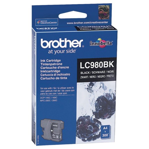 Original Brother LC980BK toner za štampače, pakovanje 300 strana