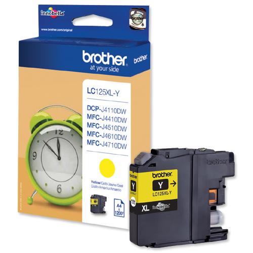 Original Brother LC125XLY tinta za Inkjet štampače, pakovanje 1200 stranica