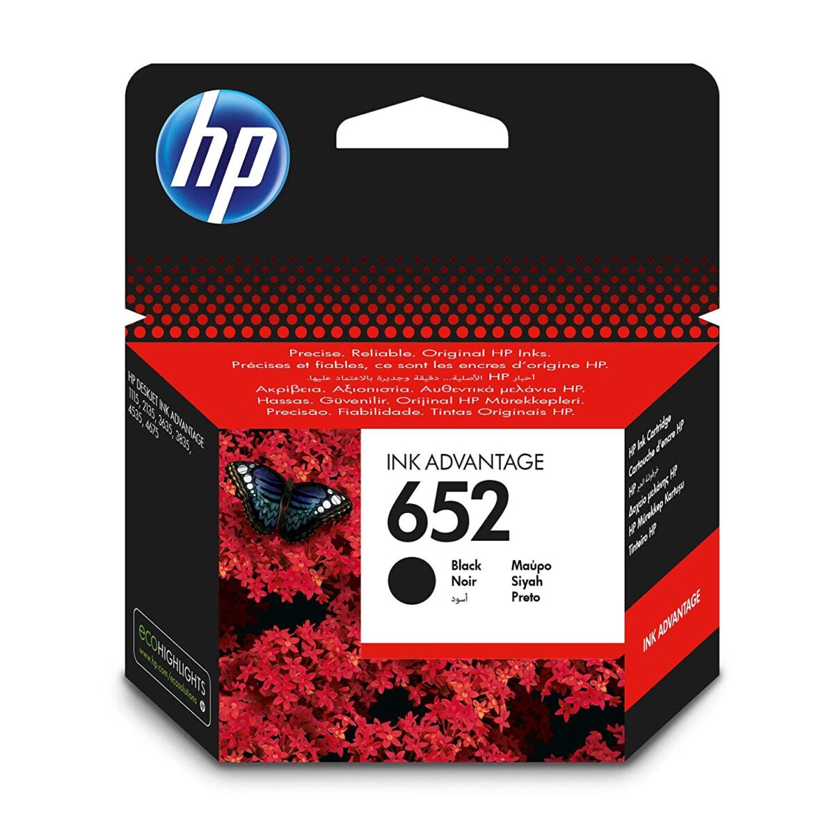 Original HP F6V25AE No652 BK toner za štampače