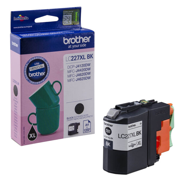 Originalna Brother tinta LC227XLBK u pakovanju za inkjet štampače