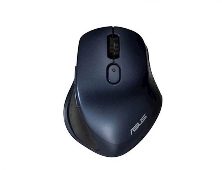 ASUS MW203 plavi računarski miš na beloj podlozi
