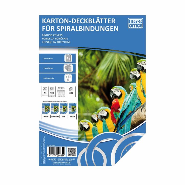 Plava TTO korica 230g, A4 formata, krutog kartonskog materijala