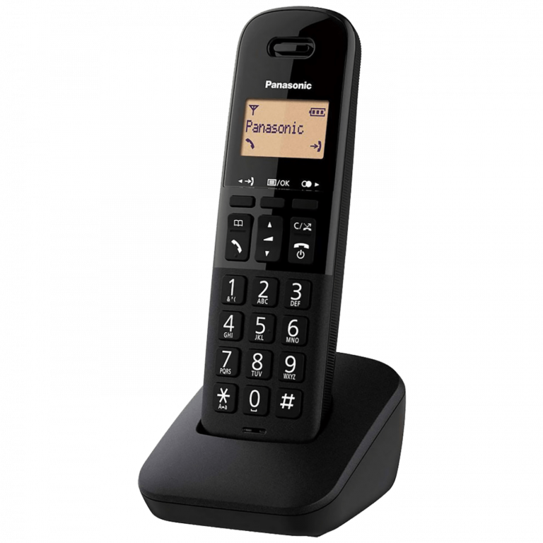 Panasonic KX-TGB610FXB crni bežični telefon sa modernim dizajnom i osvijetljenim ekranom