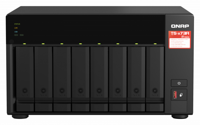 QNAP TS-873A-8G NAS server sa 8 baždarenih portova i AMD Ryzen procesorom