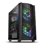 Crno kućište Thermaltake Commander C36 TG sa staklenom bočnom stranicom i LED osvetljenjem