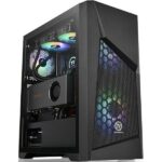 Crno Thermaltake Commander G32 TG ARGB kućište sa staklenom bočnom stranicom i RGB osvetljenjem