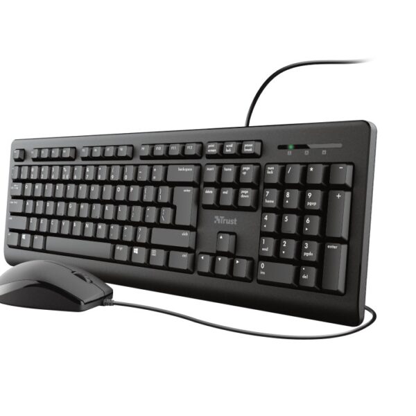 Trust Primo set tastatura i miš sa ergonomskim dizajnom i spill-resistant tastaturom