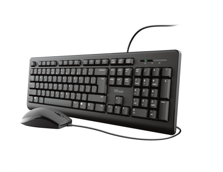 Trust Primo set tastatura i miš sa ergonomskim dizajnom i spill-resistant tastaturom