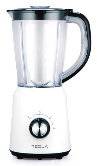 Tesla blender BL201W sa plastičnim tijelom i vrčem, nehrđajućim oštricama