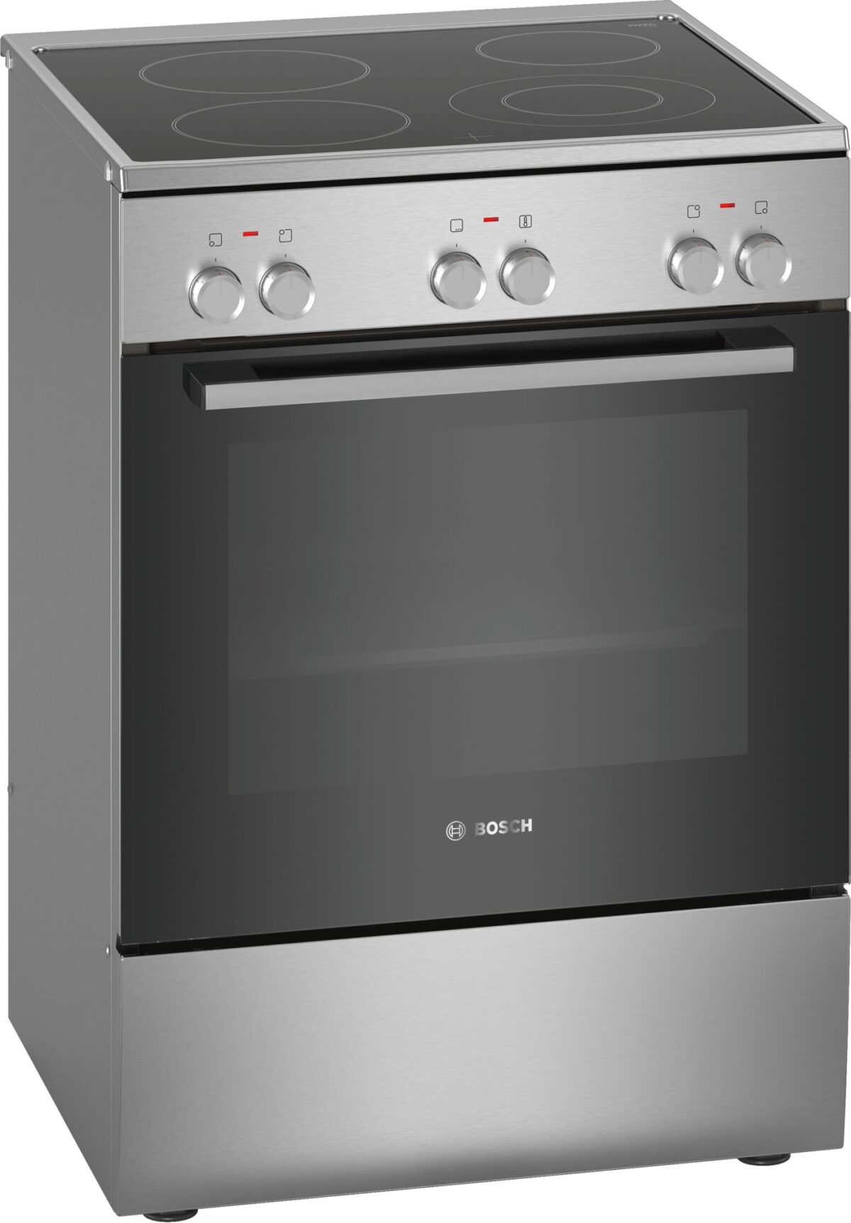 BOSCH električni štednjak Serie 2 sa INOX površinom i stakleno-keramičkom pločom