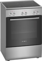 BOSCH električni štednjak Serie 2 sa INOX površinom i stakleno-keramičkom pločom