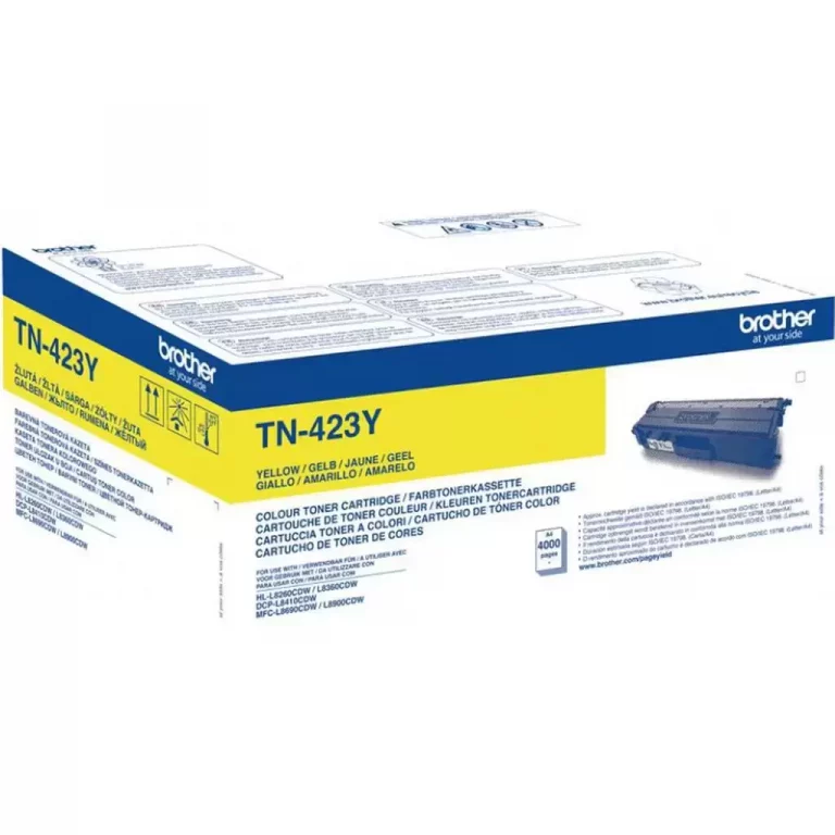 Original Brother toner TN-423Y u pakovanju za kompatibilne printere
