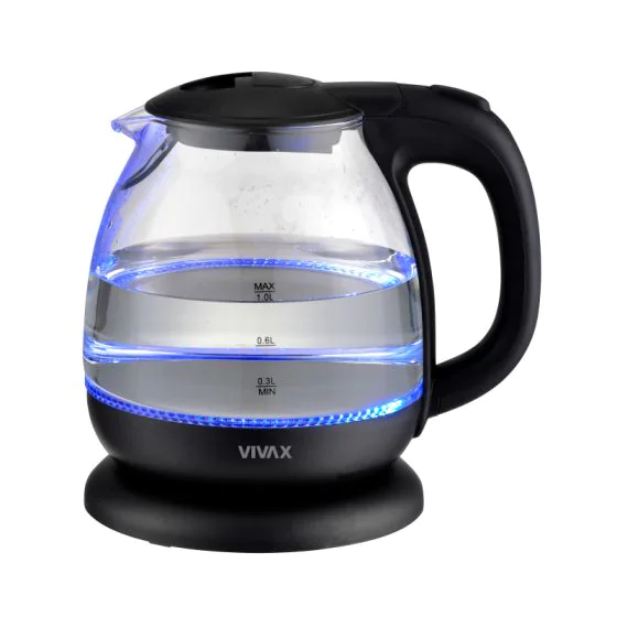Crno Vivax WH-100G kuhalo za vodu na beloj pozadini