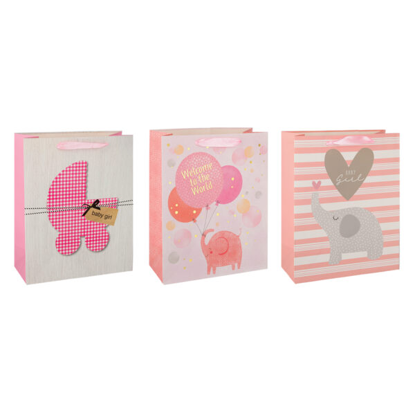 SB Vrećica XL BabyGirl 1 sa motivom bebe i tekstom 'It's girl'