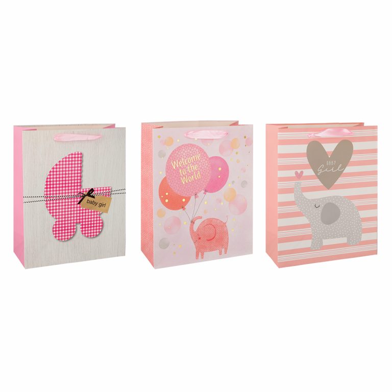 SB Vrećica XL BabyGirl 1 sa motivom bebe i tekstom 'It's girl'