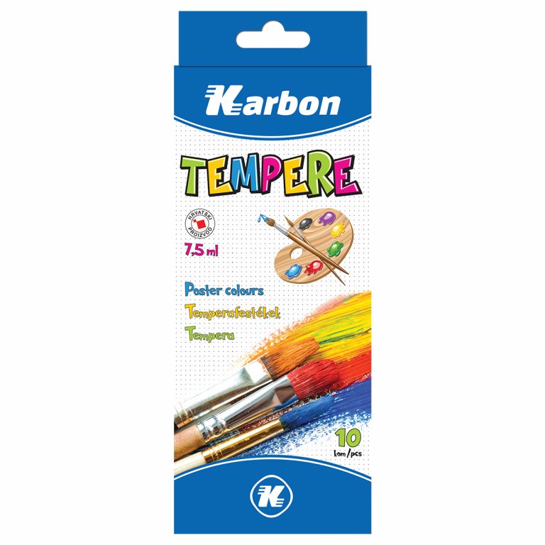 EK Tempera boja 10/1 7,5ml u pakovanju, savršena za umetničke projekte