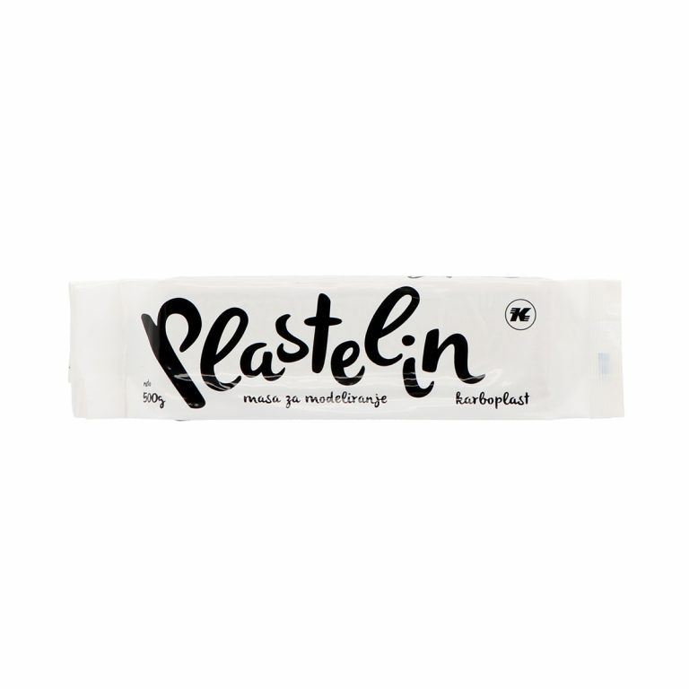 EK Plastelin 500g Bijeli, bela modelina za kreativne aktivnosti