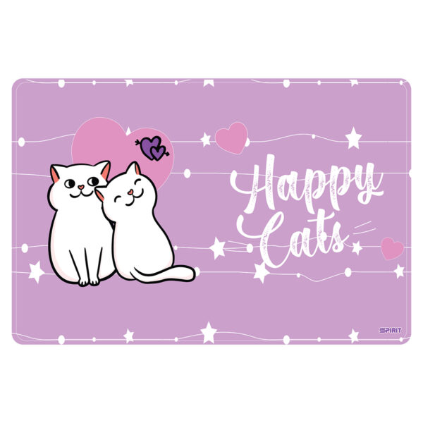 PVC stona mapa Happy Cat sa motivom mačke, dimenzije 60x40cm