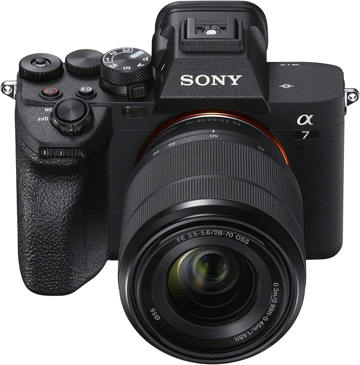Sony Alpha a7 IV KIT kamera sa 28-70mm objektivom, prikazana sa svim dodacima