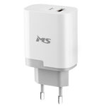 MS POWER Z500 brzi punjač bijele boje sa Type-C i USB priključcima