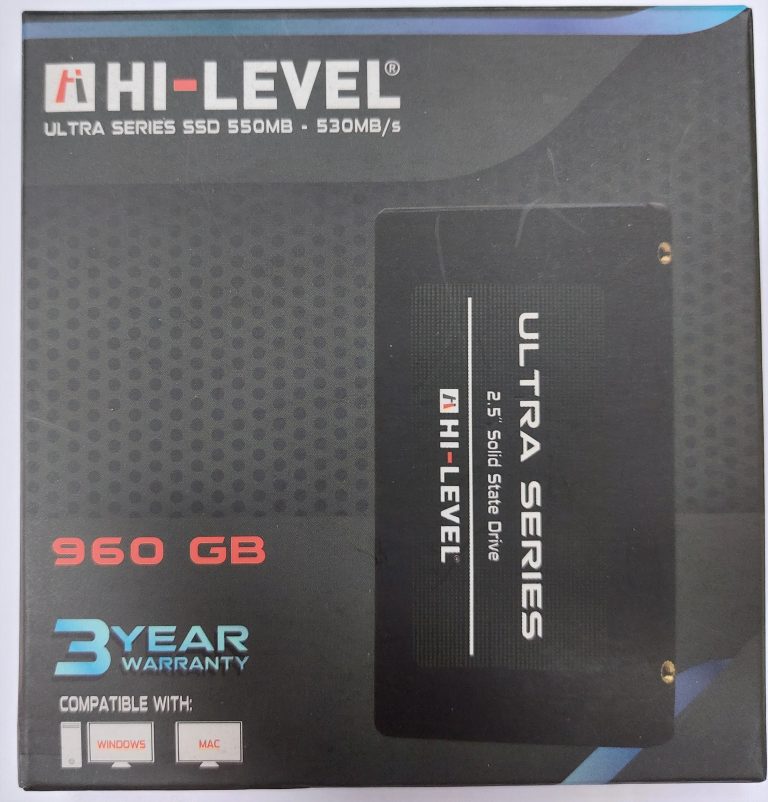 SSD disk HI-LEVEL 960GB SATA III sa crnim kučištem