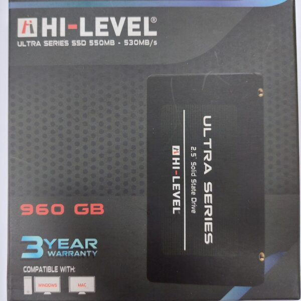 SSD disk HI-LEVEL 960GB SATA III sa crnim kučištem